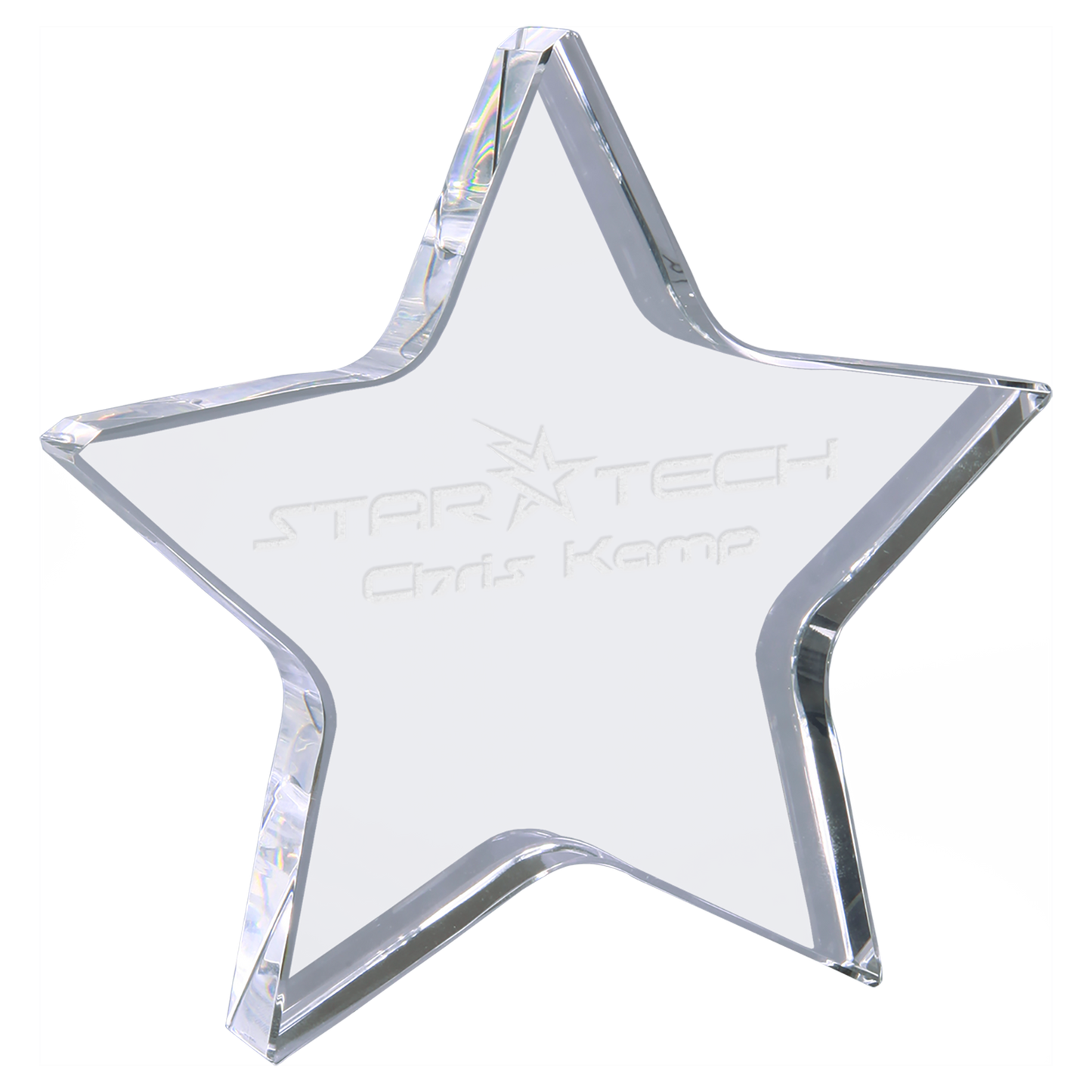 5" x 5" Crystal Star Corporate awards - premier crystal awards