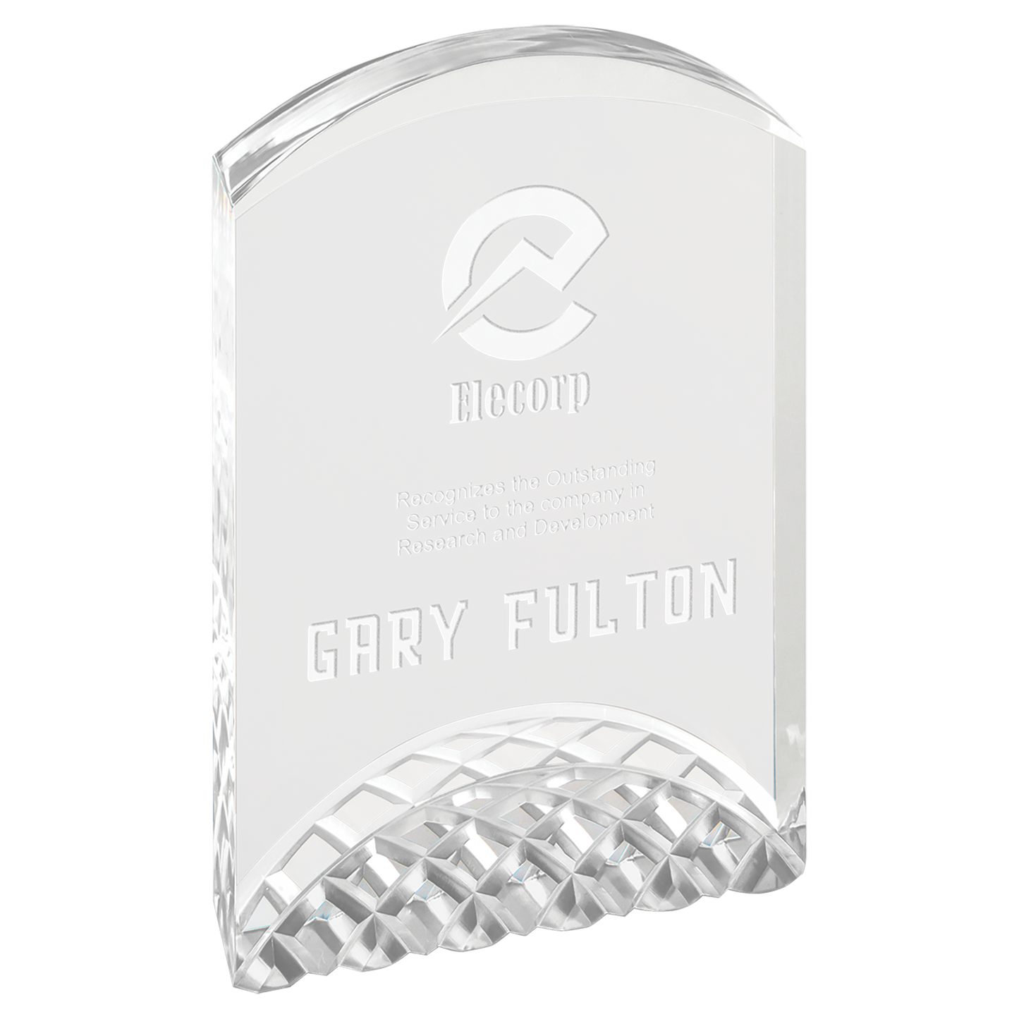 6" Silver Horizon Acrylic Corporate Award - Acrylic Award
