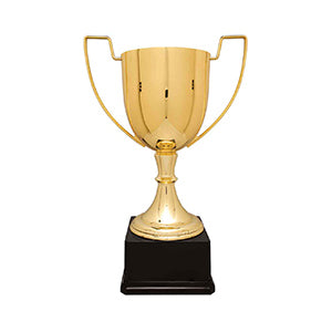 17 1/2" Gold Completed Zinc Cup Trophy on Plastic Base Trophy Cups- Completed Cup