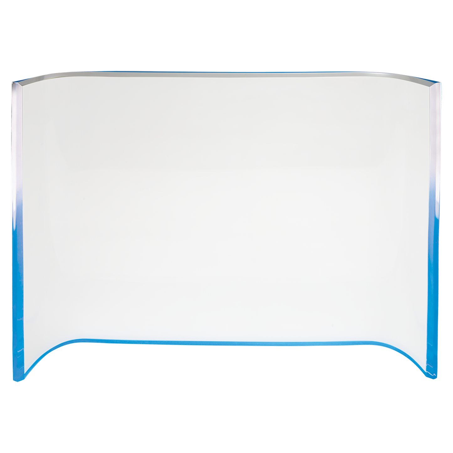 7" x 10" Blue Acrylic Crescent Corporate Award - Acrylic Award