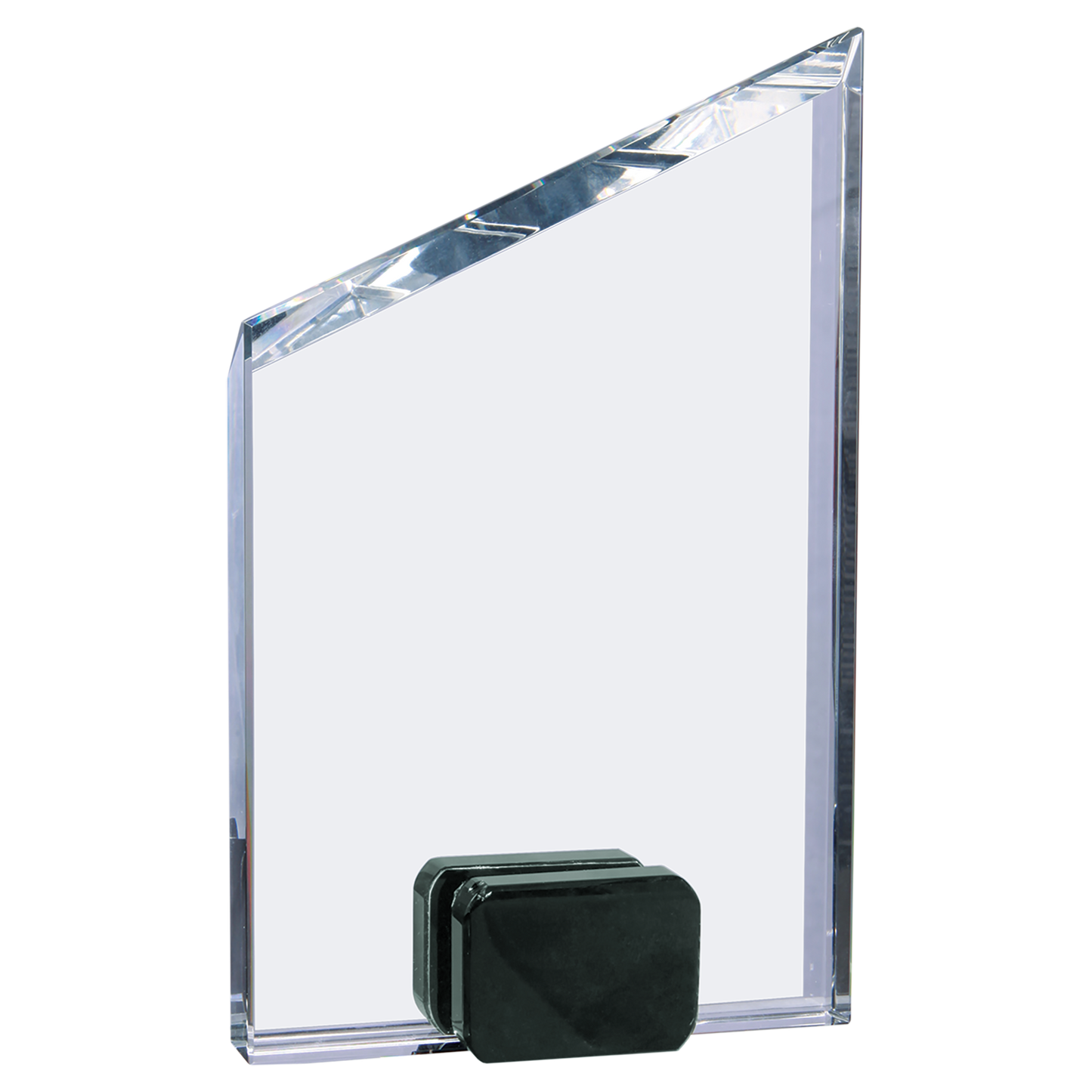 Corporate Award - Premier Crystal Awards 8" Crystal Peak with Black Crystal Base