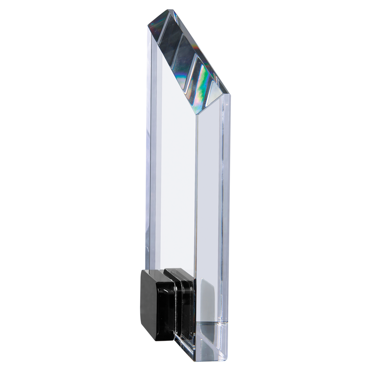 Corporate Award - Premier Crystal Awards 8" Crystal Peak with Black Crystal Base