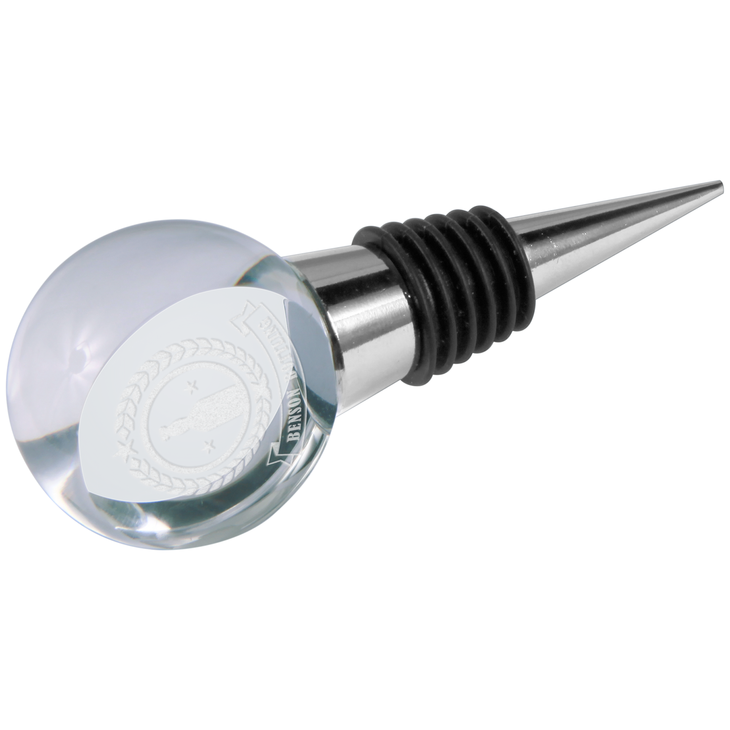 3 7/8" Crystal Wine Stopper Corporate Awards - Premier Crystal Awards