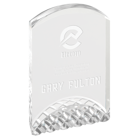 6" Silver Horizon Acrylic Corporate Award - Acrylic Award