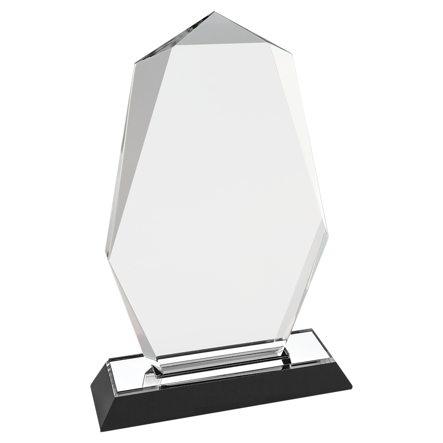8" Silver Octagon Point Impress Acrylic Corporate Award - Acrylic Award