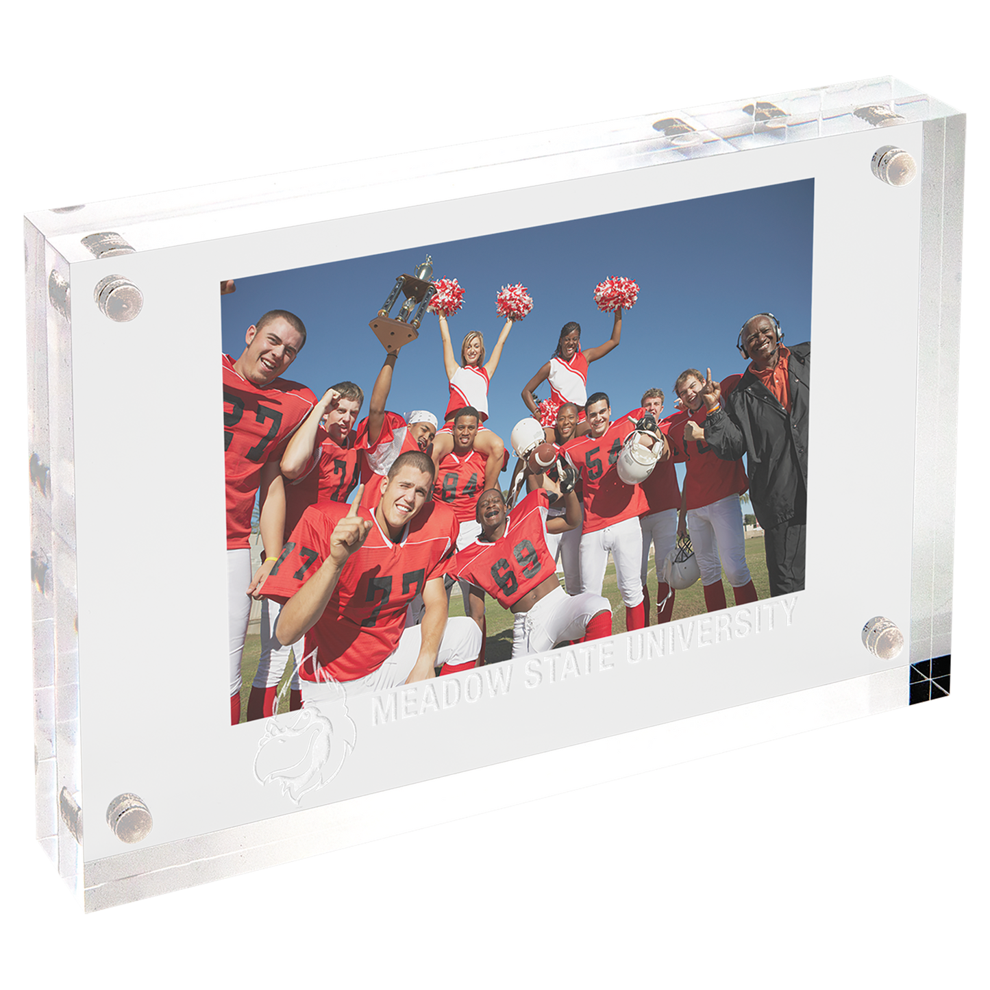 4" x 6" Clear Rectangle Magnetic Acrylic Corporate Awards - Acrylic Awards