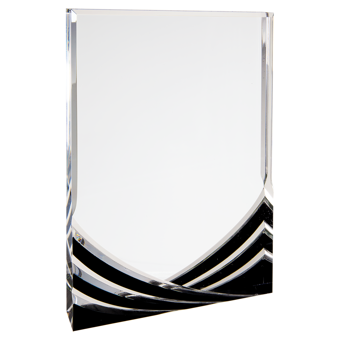 6" x 8" Black Rectangle Soaring Acrylic Corporate Awards - Acrylic Awards