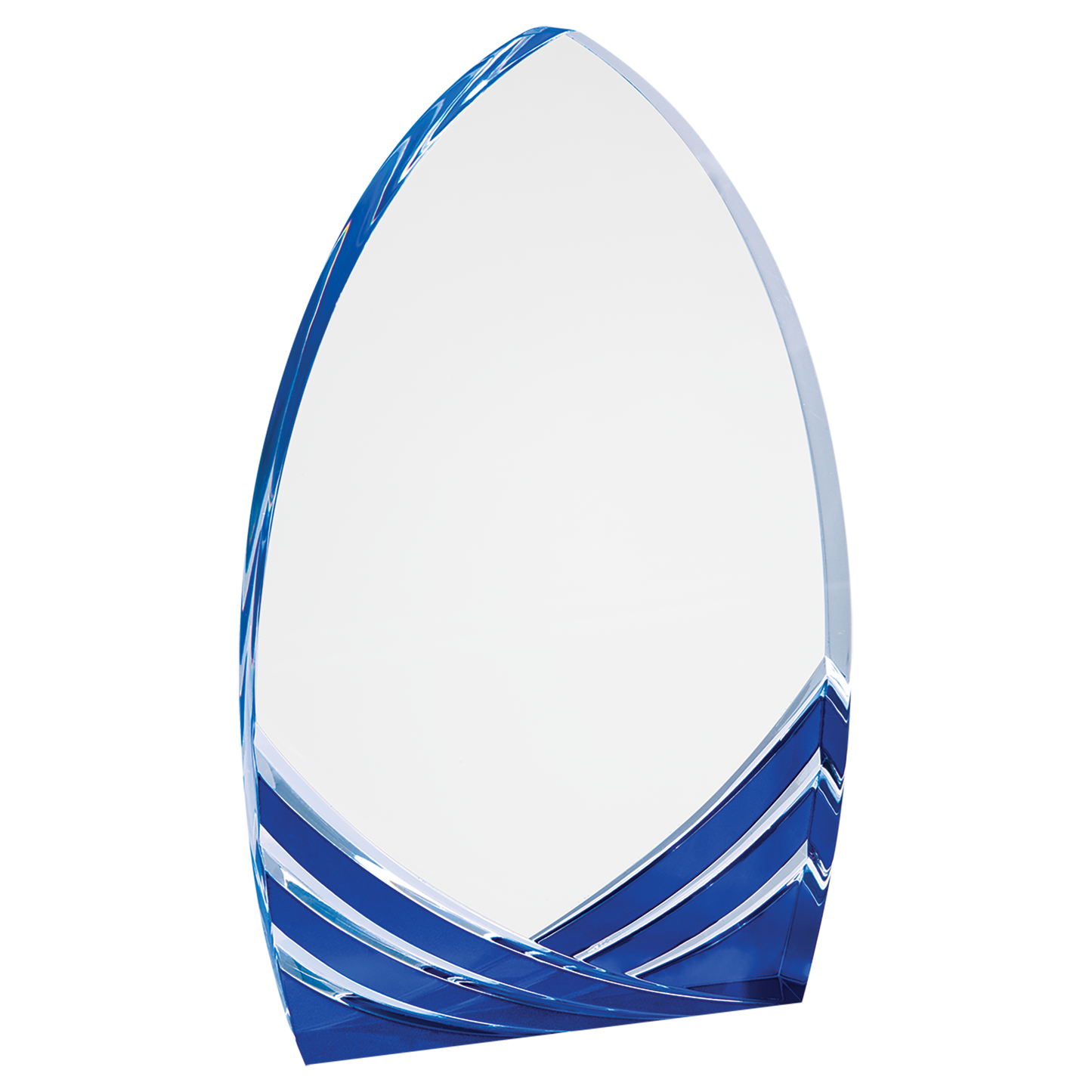 8" Blue Cathedral Soaring Acrylic  Corporate Awards - Acrylic Awards Turn on screen reader support